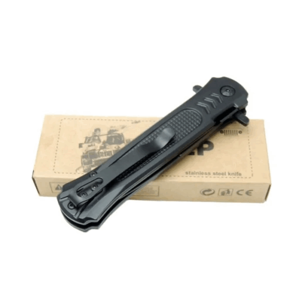 Çakı Black 22 Cm Yarı Otomatik , Kemerlikli - Görsel 2