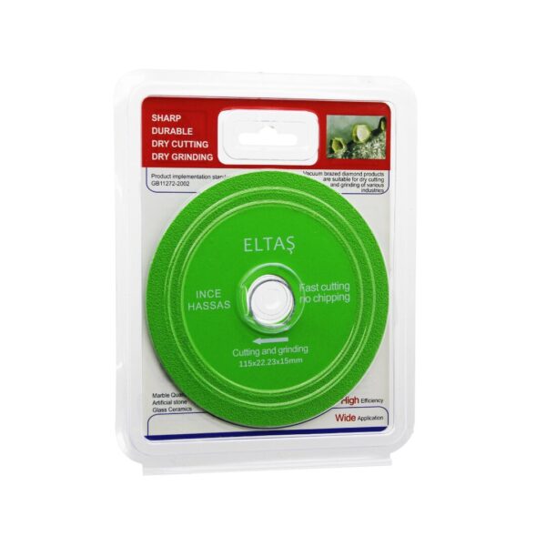 CAM KESME  YEŞİL HASSAS KESİCİ DİSK - TAŞLAMA  115X22X23X15MM (K0)