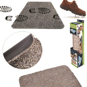 Çamaşır Makinesinde Yıkanabilir Kir Toz Emici Mikrofiberli Paspas (K0)