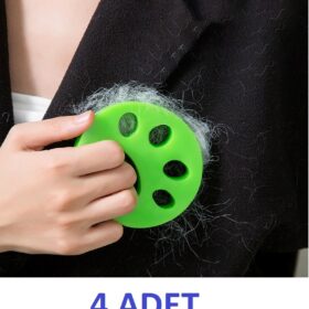 Çamaşır Makinesi Ve Evcil Hayvanlar İçin Tüy Toplayıcı Yıkanabilir Aparat 4 Adet (K0)