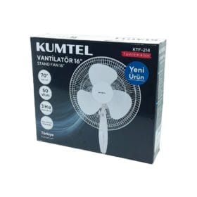 ÇAPRAZ AYAKLI PLASTİK SİYAH EV TİPİ VANTİLATÖR 16 İNÇ KTF-214 (K0)