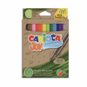 Carioca Ecofamıly Joy Süper Yıkanabilir Keçeli Boya Kalemi 12li