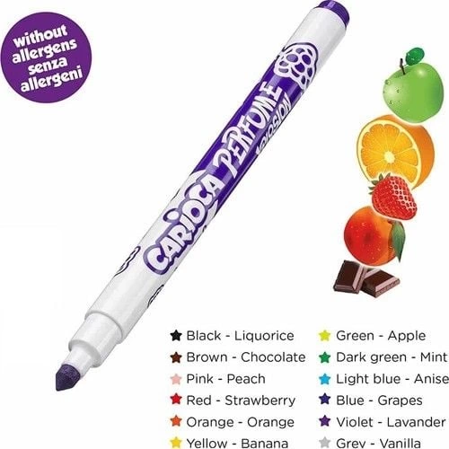 Carioca Kokulu Keçeli Boya Kalemi 12li - Görsel 3