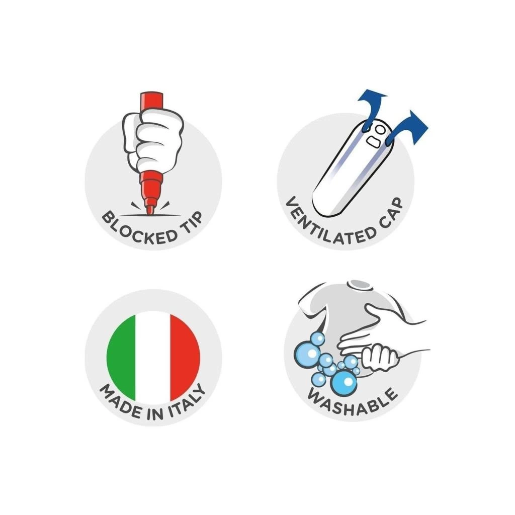 Carioca Kokulu Keçeli Boya Kalemi 12li - Görsel 4