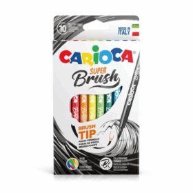 Carioca Süper Brush Keçeli Boya Kalemi 10Lu