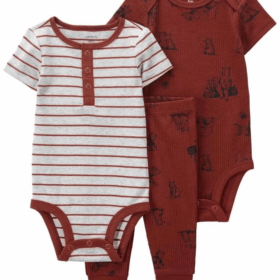 Carter's Layette Erkek Bebek 3'Lü Set 1P571410 Kırmızı