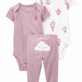 Carter's Layette Kız Bebek 3'Lü Set 1P596710 Karışık Renkli