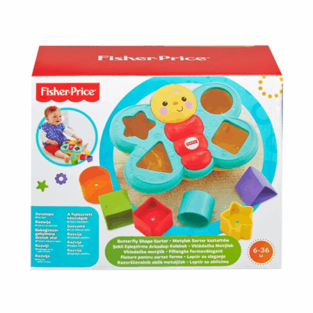 Çocuk CDC22 Fisher-Price® Şekil Eşleştirme Arkadaşı Kelebek / Sıralama ve Şekil Ayırma Oyuncakları