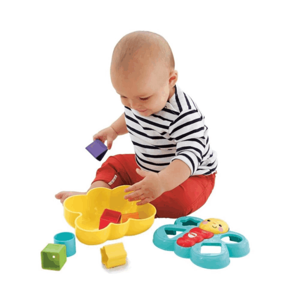 Çocuk CDC22 Fisher-Price® Şekil Eşleştirme Arkadaşı Kelebek / Sıralama ve Şekil Ayırma Oyuncakları - Görsel 4