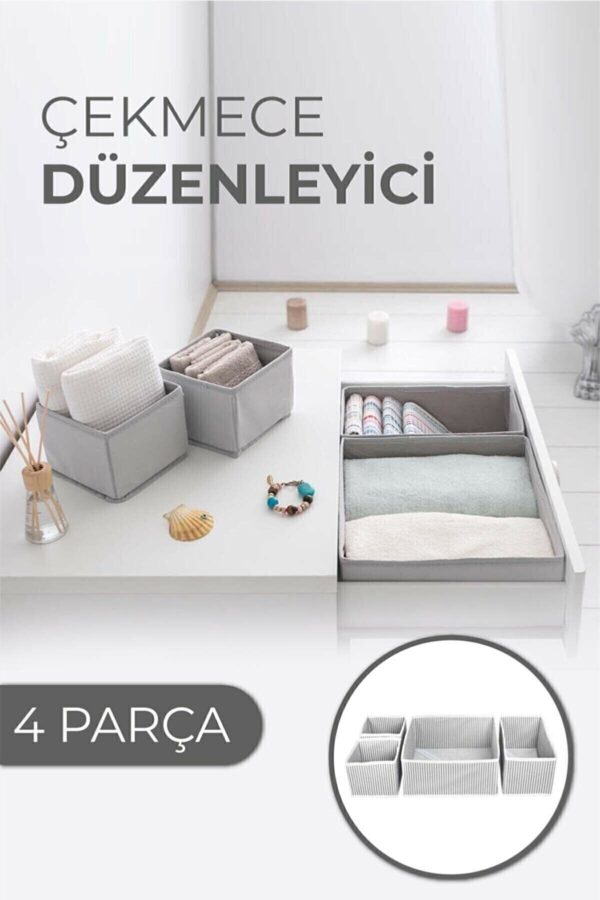 Çekmece Düzenleme Kutu Seti Organizer 4lü Set (K0)