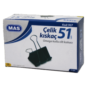 ÇELİK KISKAÇ 51MM 12 PARÇA  OMEGA KOLLU CİLT KISKAÇI (K0)