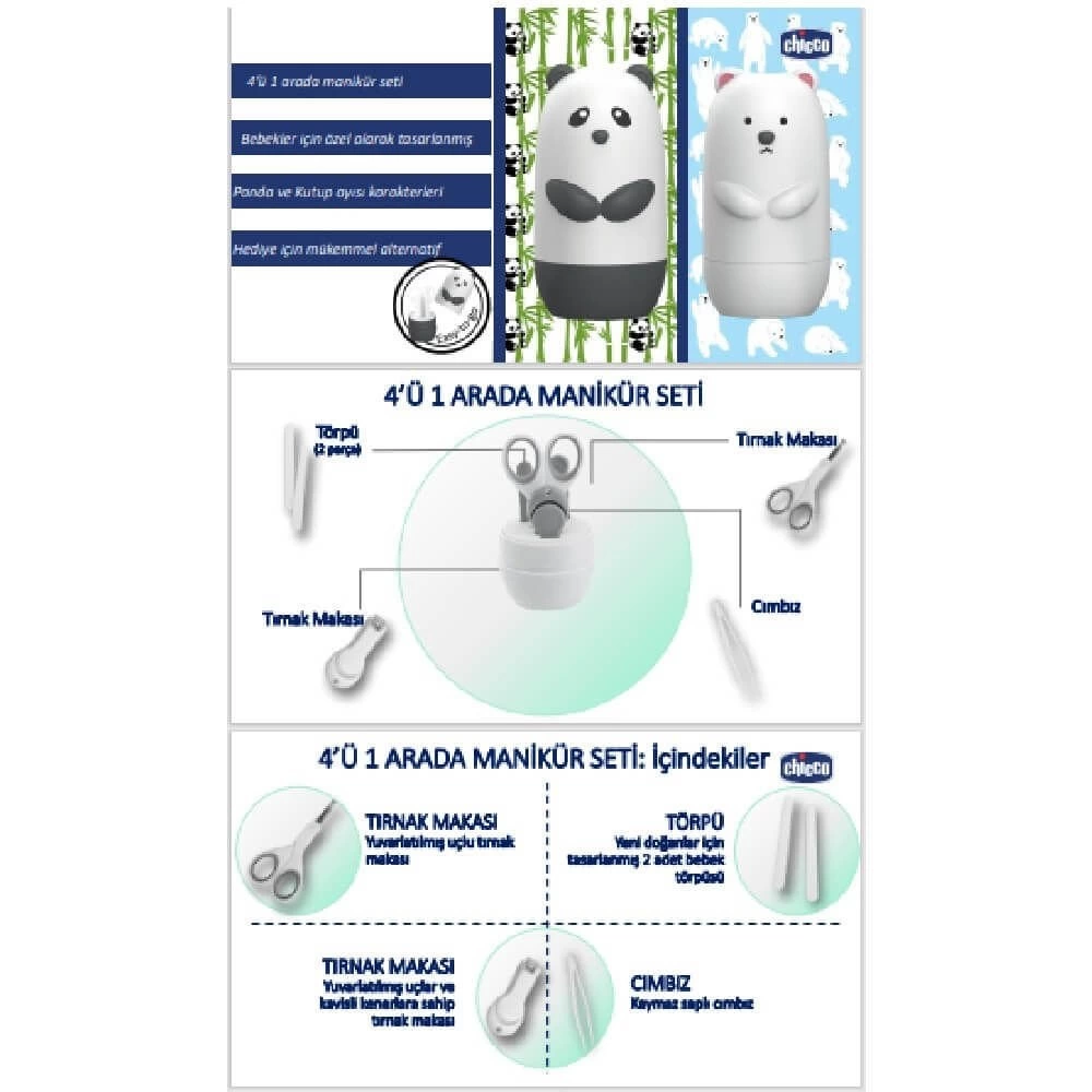 Chicco Bebek Tırnak Bakım Seti Kutup Ayısı - Görsel 4