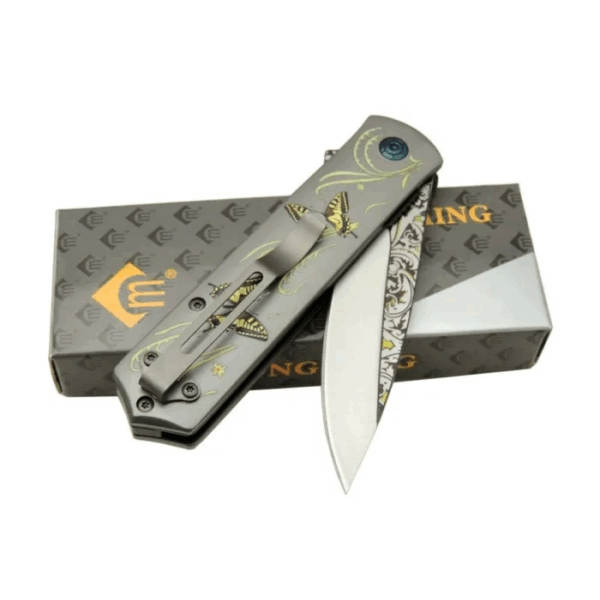 Chongming Cm83 Çakı Butterfly 20 Cm Manuel, Kemerlikli - Görsel 2
