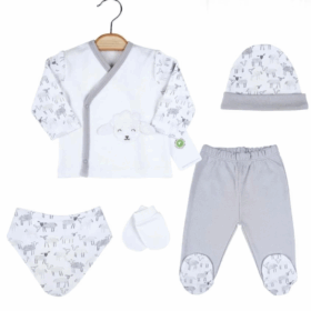 Ciccim Baby Kuzulu Zıbın Seti 4813 Gri