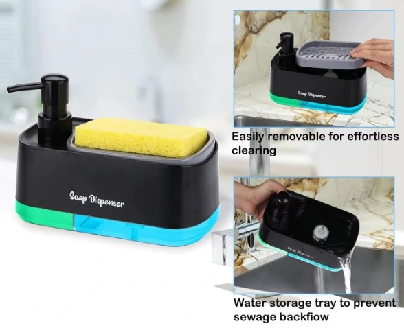 Çift Hazneli Sıvı Sabunluk ve Süngerlik Hazneli - Görsel 5