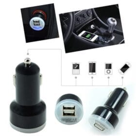Çift USB Girişli 2.1 Amper Universal Araç İçi Şarj Adaptörü (K0)