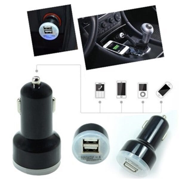 Çift USB Girişli 2.1 Amper Universal Araç İçi Şarj Adaptörü (K0) - Görsel 2