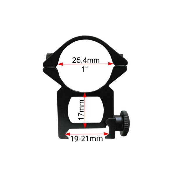 Çift Vidalı 22 Mm  Dürbün Montaj Ayağı - Görsel 2