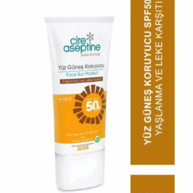 Cire Aseptine Sun Yüz Güneş Koruyucu Yaşlanma ve Leke Karşıtı Krem 50 SPF 50ml