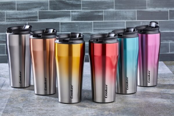CKR-2049 400ML.ÇELİK MUG TERMOS BARDAK ÇİFT RENK (K0)