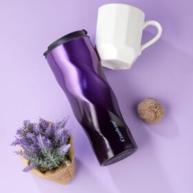 CKR-2051 RENKLİ BURGULU UZUN ÇELİK BARDAK TERMOS 500ML (K0)