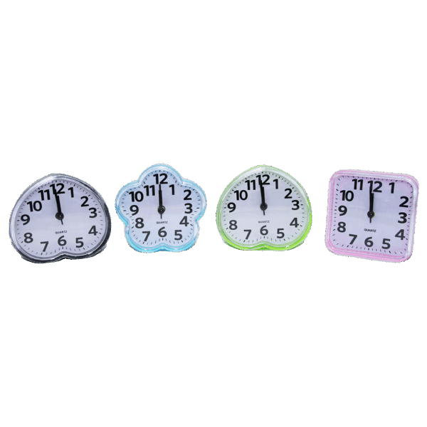 CLOCK FASHİON JX-8018-19-20-28 MİX MODEL RENKLİ PLS.MASA ÇALAR SAAT (K0)