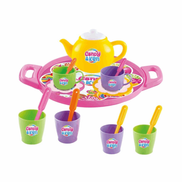 Çocuk 01593 Candy Ken Tepsili Çay Set -Dede - Görsel 3