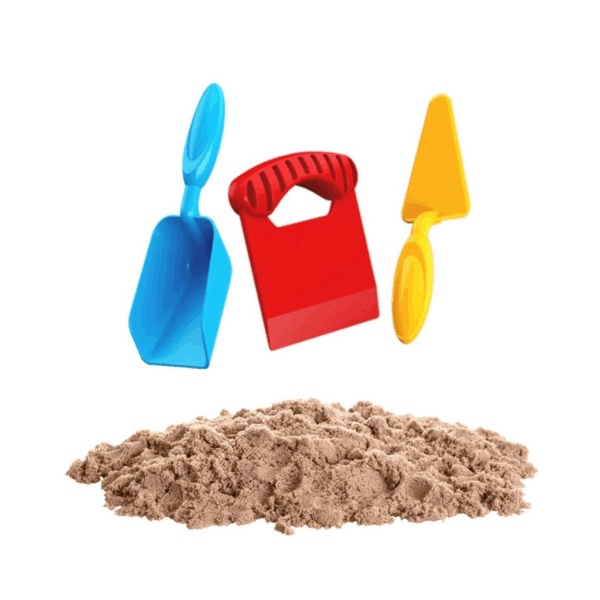 Çocuk 03690  Aksesuarlı Naturel Kinetik Oyun Kumu 1000 gr -Dede - Görsel 5