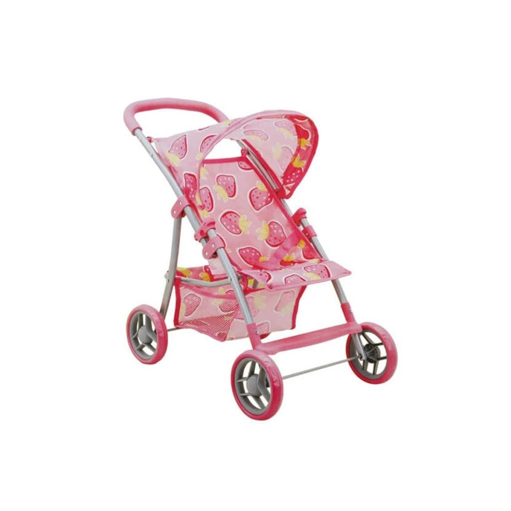 Çocuk 09324 Çilek Desenli 4 Tekerlekli Puset -Sunman - Görsel 3