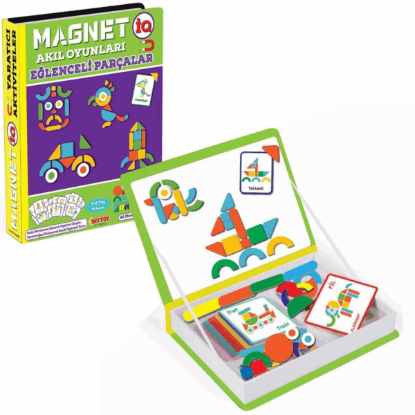 Çocuk 1543 DıyToy, Magnet Akıl Oyunlar - Eğlenceli Parçalar / +3 yaş - Görsel 2