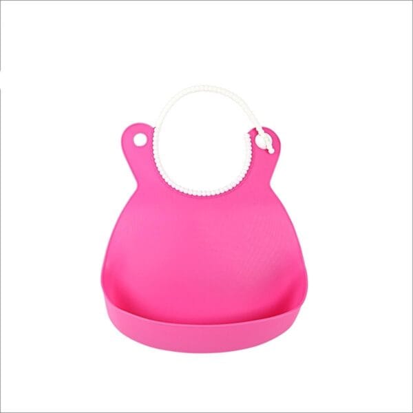Çocuk Bebek Mama Önlüğü Dökülme Engelleyici Bükülebilir Pembe (K0) - Görsel 5