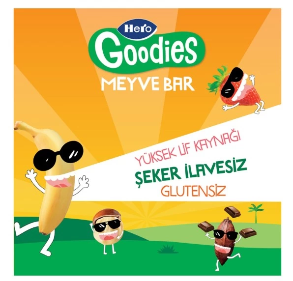 Çocuk Eğitici Gelişim Hero Goodies Çilek Kakao Meyve Bar 30 Gr - Görsel 2