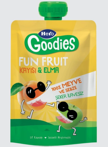 Çocuk Eğitici Gelişim Hero Goodies Kayısı Elma Havuç 100 Gr