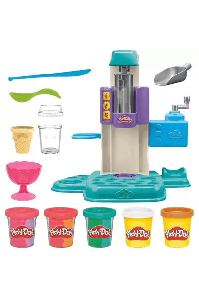 Çocuk Eğitici  ve Eğlenceli Gökkuşağı Girdaplı Dondurma Oyun Seti