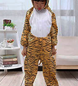 Çocuk Kaplan Kostumu - Aslan Kostümü 4-5 Yaş 100 cm (K0)