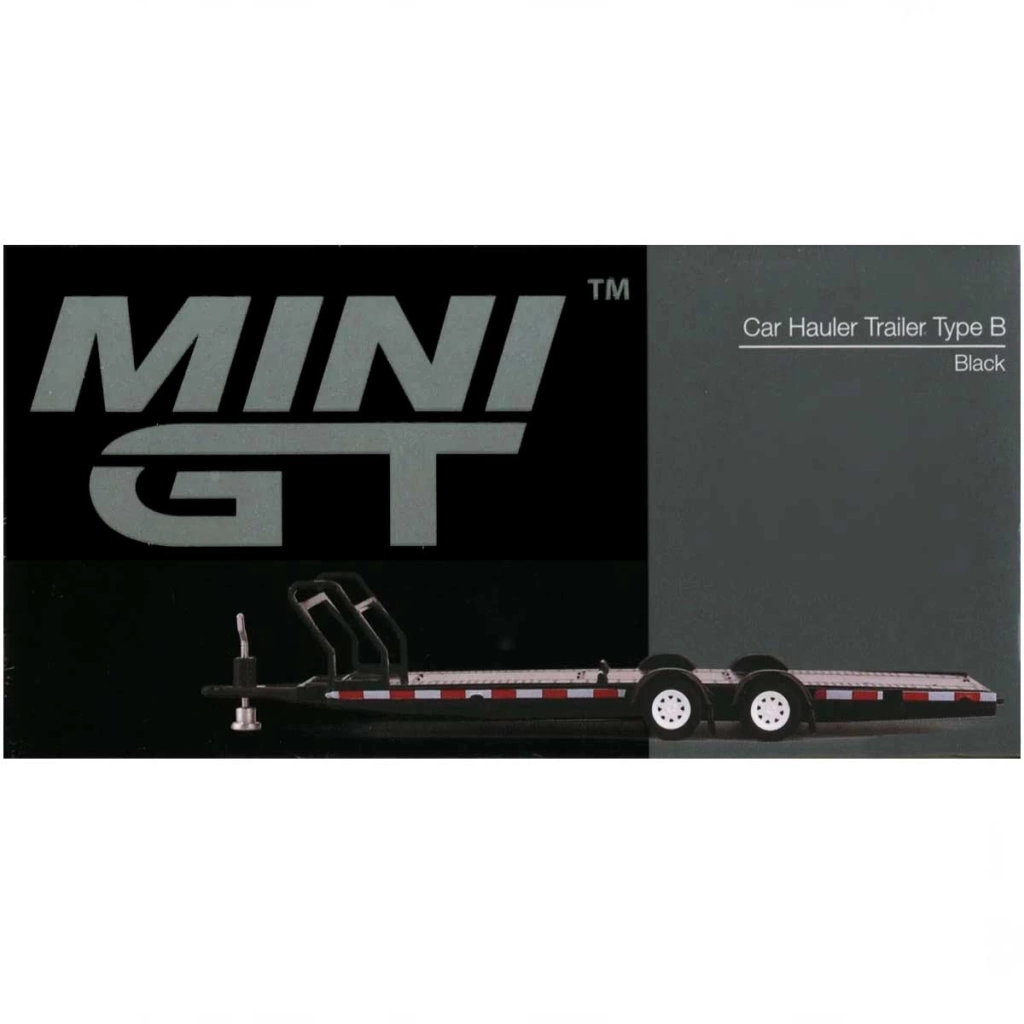Çocuk Mini GT 1/64 Car Hauler Trailer Black MGTAC19 - Görsel 3