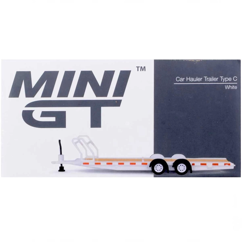 Çocuk Mini GT 1/64 Car Hauler Trailer White MGTAC21 - Görsel 4