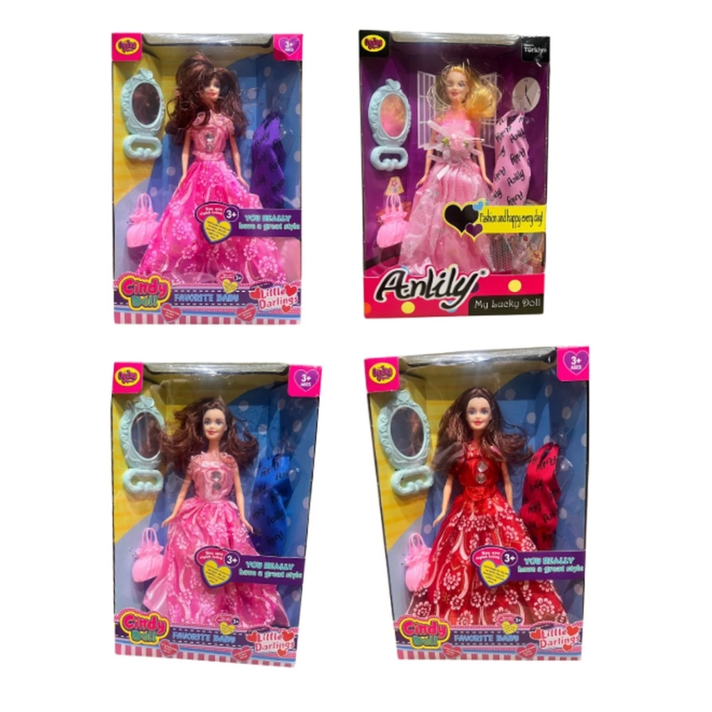 Çocuk Oydaş Anlily Aynalı Çantalı Yedek Elbiseli Bebek 02280 - Görsel 3