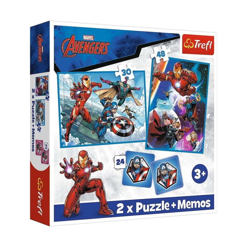 Çocuk PUZZLE-93333 2W1 Marvel The Avengers Çocuk Puzzle - Görsel 2