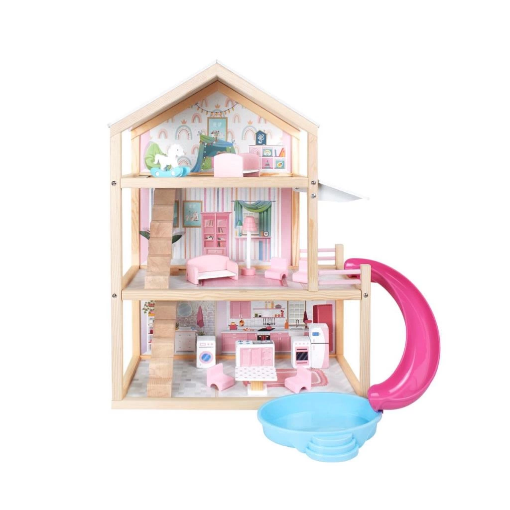 Çocuk T2010AhşapKaydıraklıEv3Katlı-OkutanHobi - Görsel 5