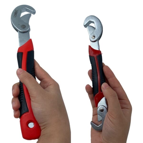 Çok Fonksiyonlu Ergonomik Ayarlanabilir Büyük Küçük Akıllı Pense Anahtar 2li Set (K0) - Görsel 3