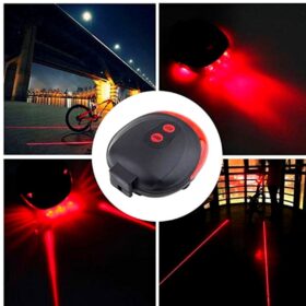 Çok Fonksiyonlu Pilli Bisiklet Led Lazer Işığı Arka Stop Lambası (K0)