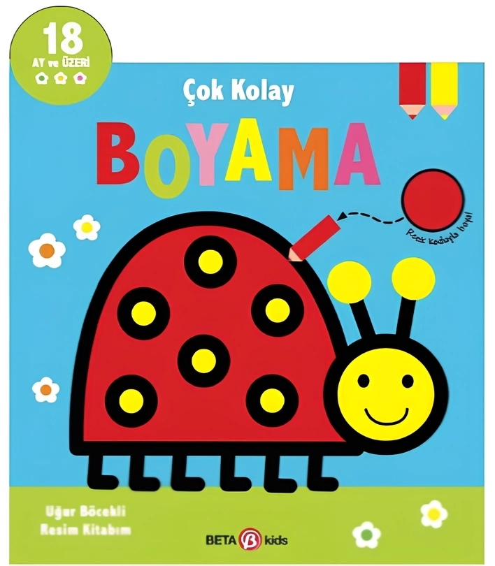 Çok Kolay Boyama Uğur Böcekli Resim Kitabım - Görsel 2