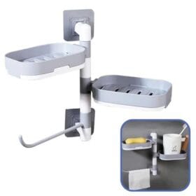 Çoklu Sabun Tutucu Fonksiyonel Banyo Sabunluk (K0)