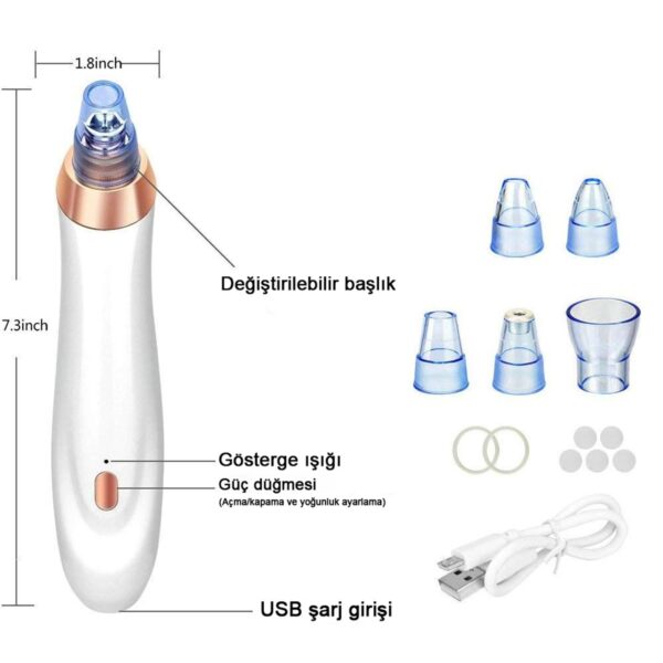 Comedones Vakumlu Yüz Temizleme Bakım Cihazı (K0) - Görsel 4