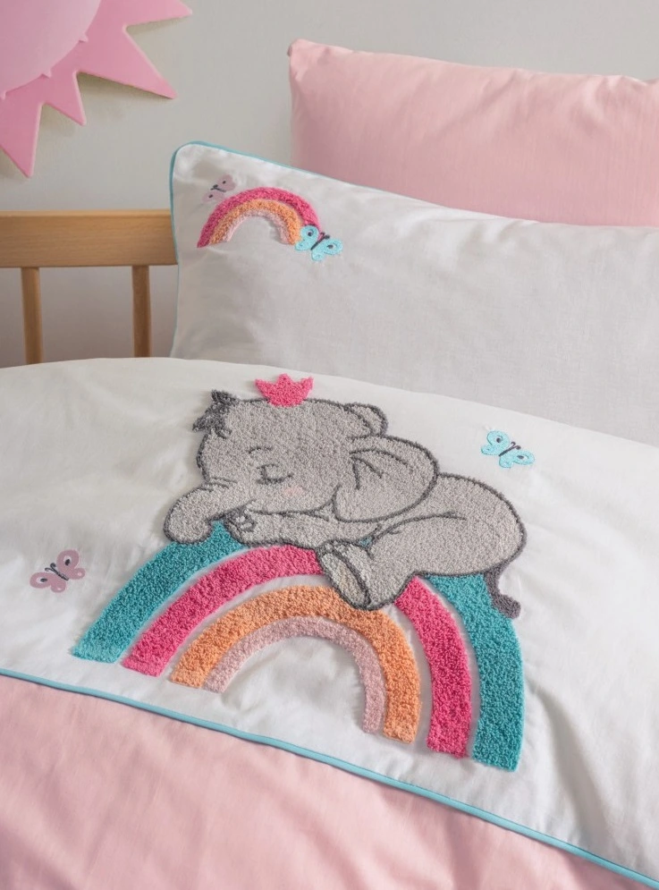 Cotton Box Punch Nakışlı Bebek Nevresim Takımı Lucky - Görsel 2