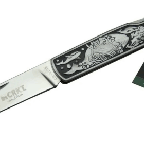 Cr 0102 Kamp Çakı 20 Cm - Balık Desenli Metal Sap, Kılıflı, Kutulu