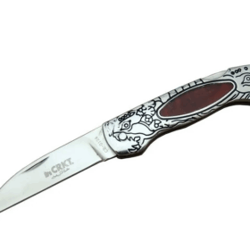 Cr 0124 Rd Kamp Çakı 20 Cm - Metal Desenli Sap, Kılıflı, Kutulu