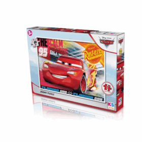Çocuk CR709 Cars 50 Parça Çocuk Puzzle -KS Puzzle
