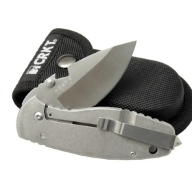 Crkt 3329 Bk Heat Kamp Çakı 18cm - Metal Sap, Kılıflı, Açacaklı, Perçinli